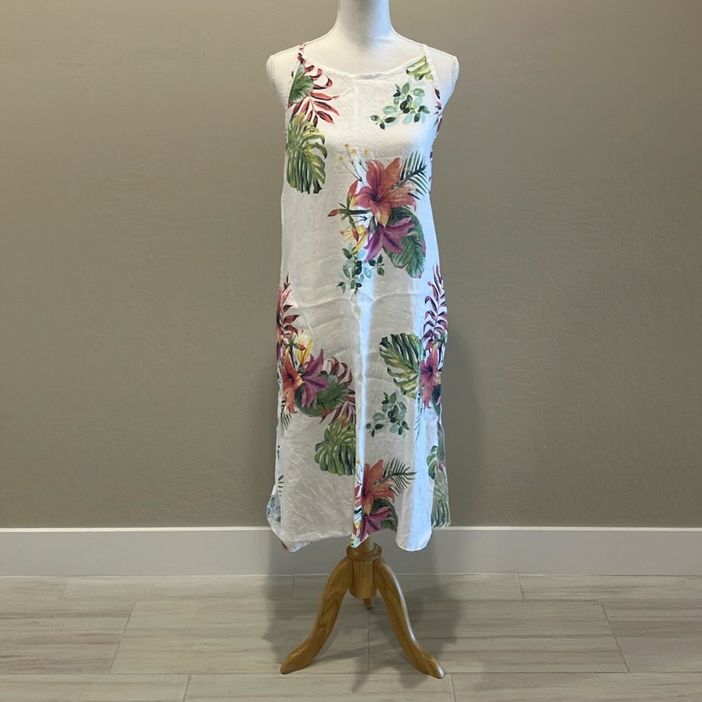 LinenSundress or coverup Midi Resort Wear